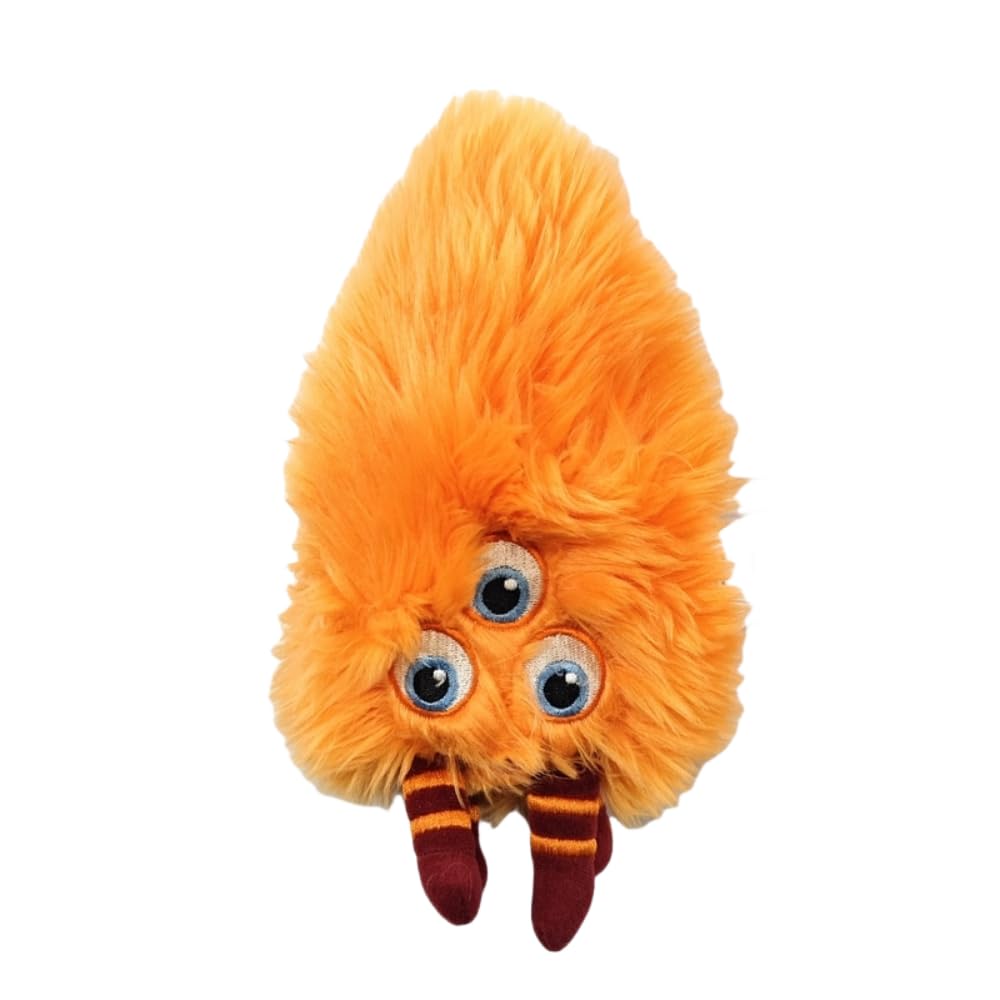 JCSOUZHOU Chicken Little Orange 3 Eyed Alien Plush Toys Doll 8in
