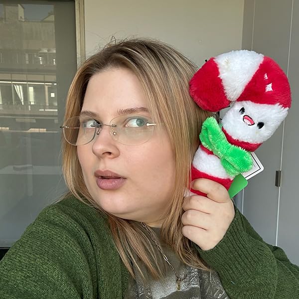 Squishable - Snugglemi Snacker Candy Cane - Comfort Food Collection - 8 in - Soft Toy Collectible Stuffed Animal - Beans