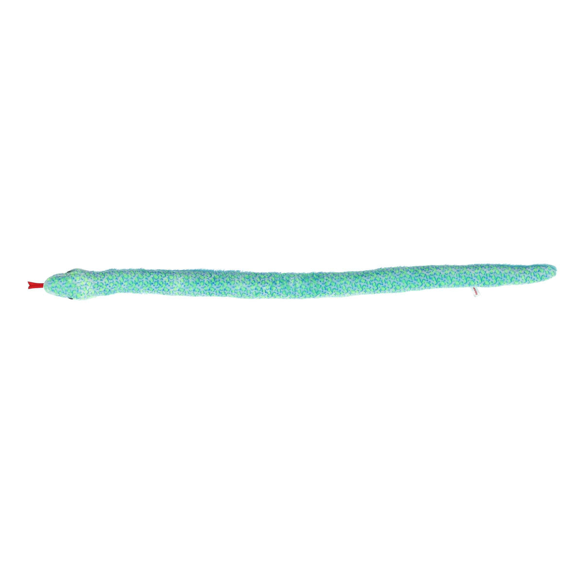 Aurora Snake 53" Aqua Multi Print Playful Stuffed Animal