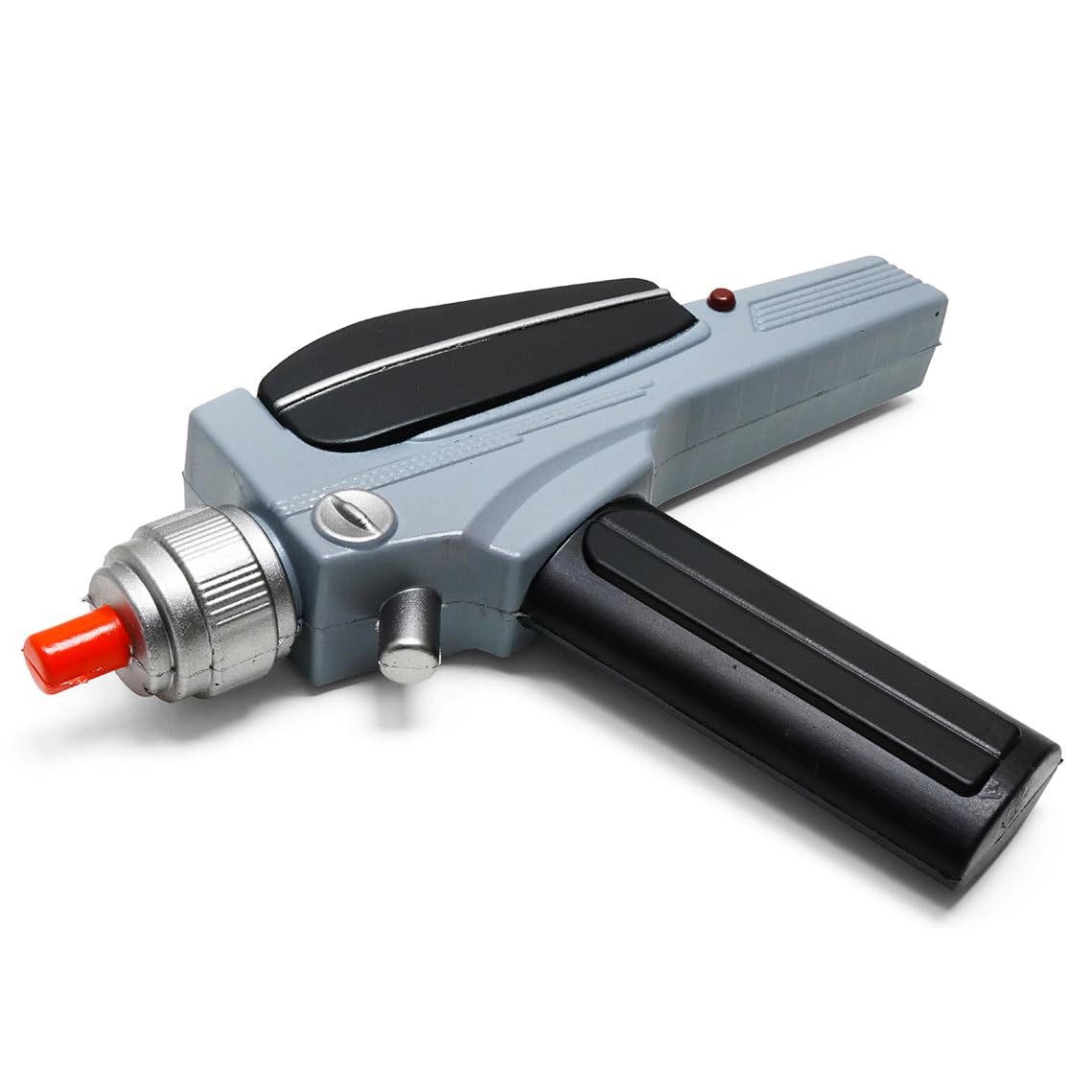 Retro Sci-Fi Style 9.5" Foam Phaser Blaster - PU Prop Gun for Costume, Cosplay, Display & Collectors - Lightweight, Safe & Detailed Design
