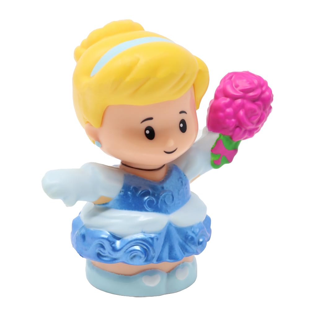 Fisher-Price Replacement Part for Collectible Little People Princess Castle Songs Palace Playset HGP76 - Replacement Cinderella Figure Holding Pink