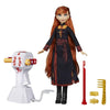 Disney Frozen Sister Styles Anna Fashion Doll with Extra-Long Red Hair, Braiding Tool & Hair Clips - Toy for Kids Ages 5 & Up