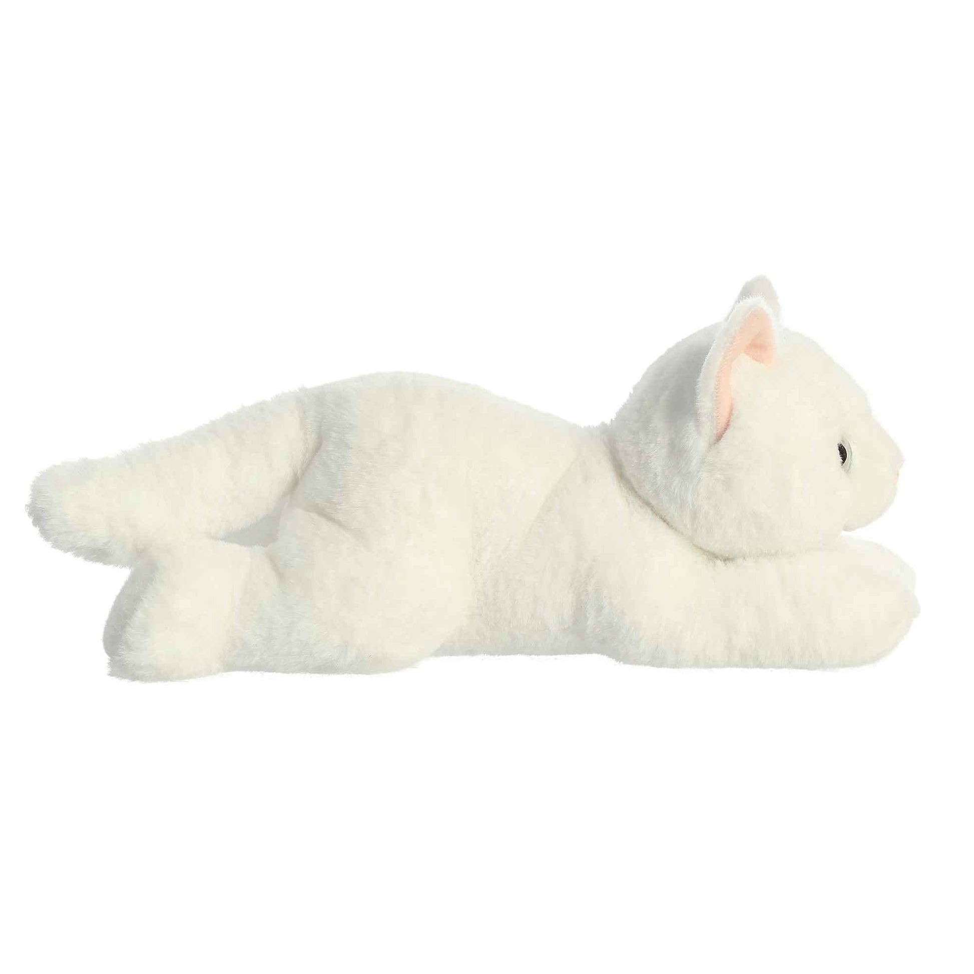 Aurora® Adorable Flopsie™ Precious White Kitty™ Stuffed Animal - Used to Create Imaginative Play Adventures - Perfect for Birthdays, Kids and Adults