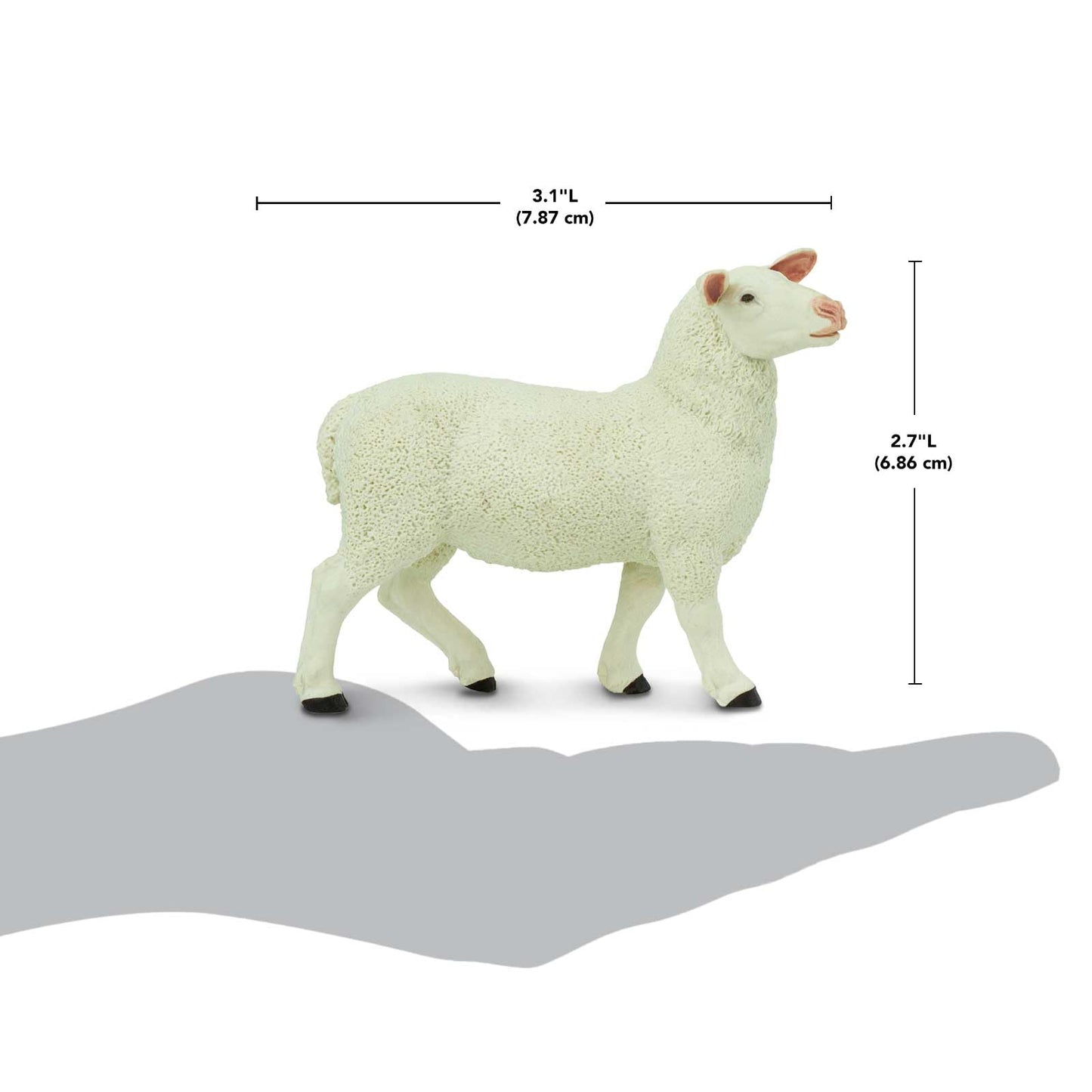 Safari Ltd. Ewe Figurine - Lifelike 3" Model Figure - Educational Toy for Boys, Girls, and Kids Ages 3+