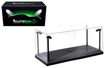 1:18 Illumibox acrylic black base display case, w/ LED lights