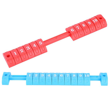 2pcs Table Football Counter 10 Numbers Scoring Score Counter Indicator for Standard Foosball Tables(Red&Blue)