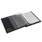 Uncle Paul Leather Binder with Coin Pocket Pages Set - Assorted 4 Sizes Pages, 12Pcs Coin Pocket Inserts Collecting Sleeves for Global Travel, All in