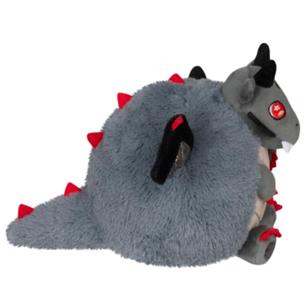 Squishable - Snugglemi Snackers Shadow Dragon - Fantasy Creatures Collection - 8 in - Soft Toy Collectible Stuffed Animal - Beans