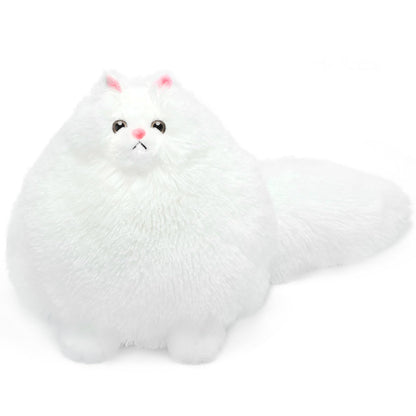 Winsterch Cat Plush Stuffed Animal Toy, 10-Inch White Stuffed Cat for Girls