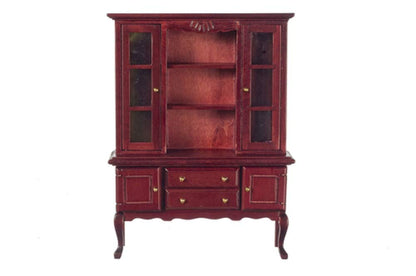 Town Square Miniatures Dolls House Miniature Dining Room Furniture Large Mahogany Queen Ann Dresser