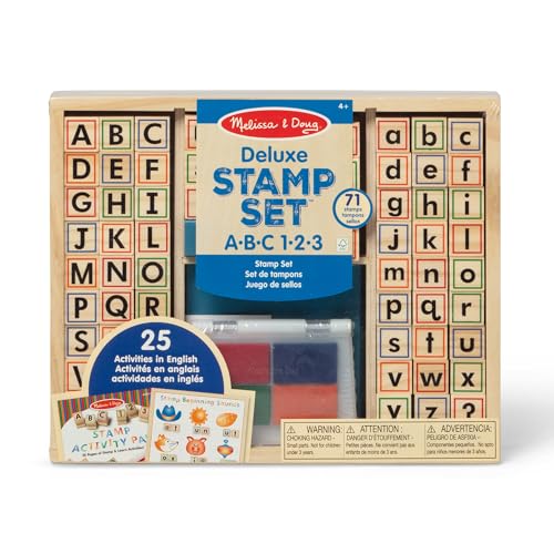 Melissa & Doug Wooden ABC Activity Stamp Set, 1 EA