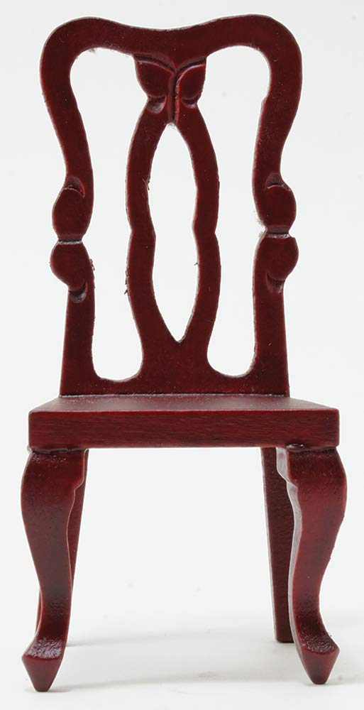 Classics by Handley Dollhouse Miniature Side Chair, Mahogany