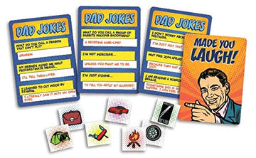 Dad Joke Face - Off 2nd Edition - Keep a Straight Face in This Hilarious Party Game, Family Fun Games, Party Games for Adults, Laughter Therapy