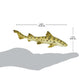 Safari Ltd. Leopard Shark Figurine - Detailed 5.5" Plastic Model Figure - Fun Educational Play Toy for Boys, Girls & Kids Ages 3+