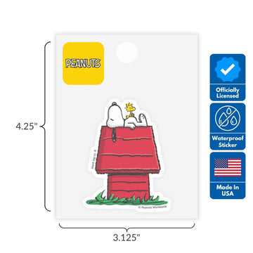 Peanuts® (Snoopy) 3-Pack Sticker Bundle - Waterproof Stickers for Water Bottles and Laptops
