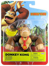 Nintendo World of Super Mario 2023 4-inch Action Figure Donkey Kong with Bananas