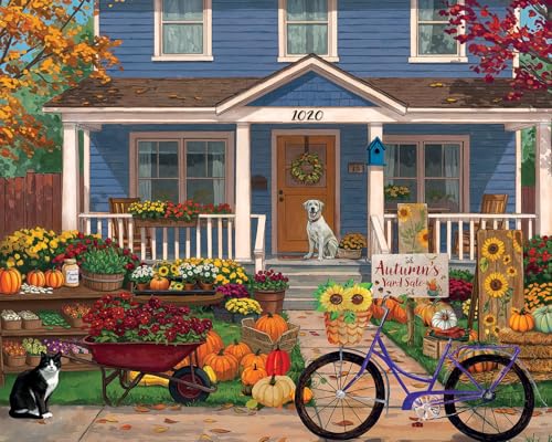 Springbok Autumn's Yard Sale 1000 Piece Jigsaw Puzzle for Adults