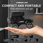 XURUYI 1:64 Full-Scale Die-Cast RC Car with Camera, KF32 Mini 4WD Desktop Off-Road Crawler, Remote Control Racing Vehicle Model(Black)