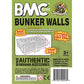 BMC WW2 Bunker Walls - Tan Plastic Army Men Playset Accessory Building