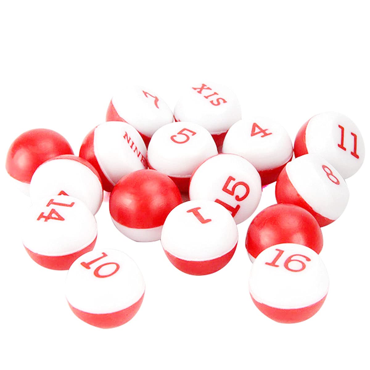 DGZZI Billiard Shaker Pool Table with Red and White Tally Peas