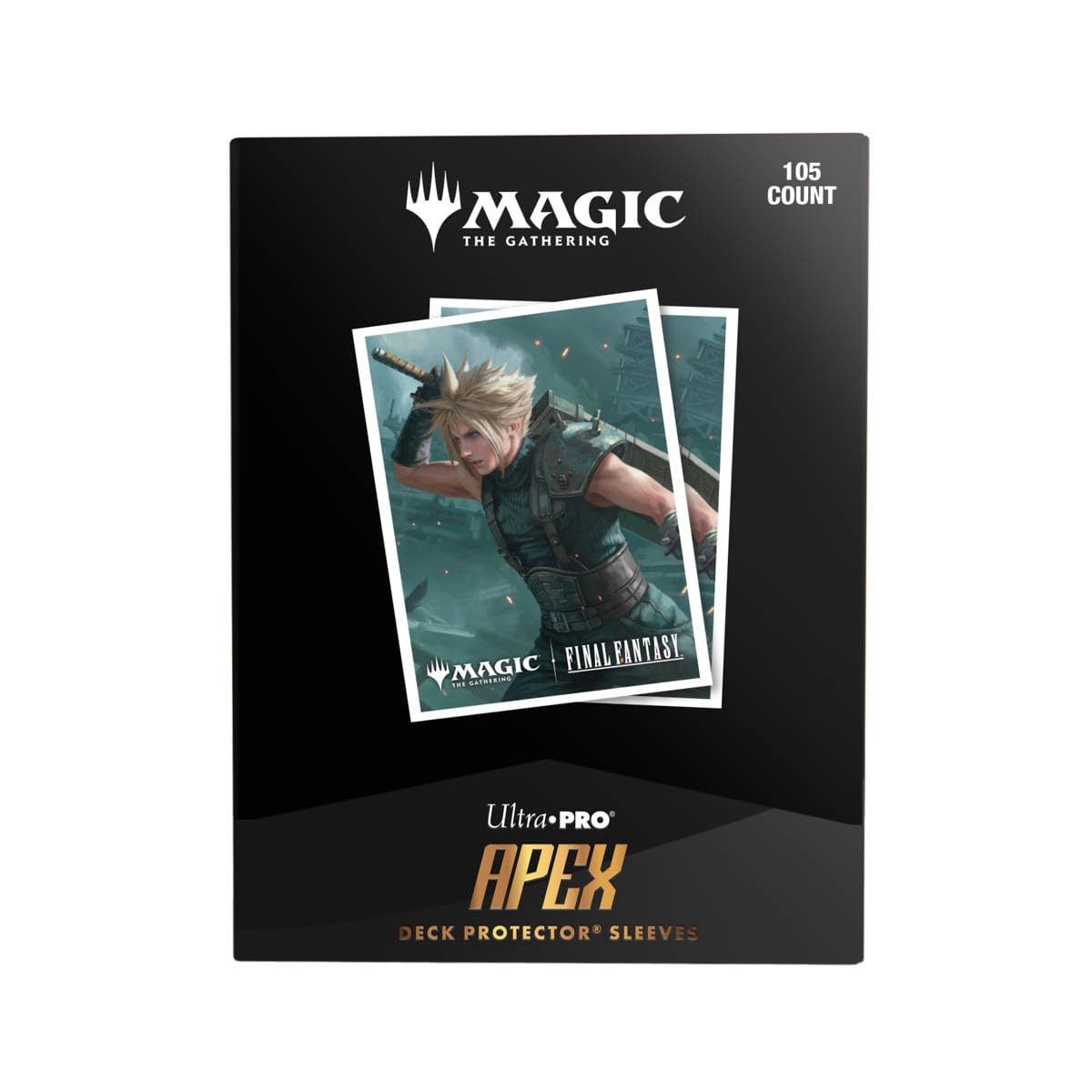 Ultra PRO - Final Fantasy x Universes Beyond Cloud, Ex-Soldier 105ct APEX Deck Protector™ Sleeves for Magic: The Gathering | Trading Card Accessories