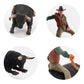 BLAPNK Realistic Cowboy Black Bull Figure Toy, Simulated Spanish Bullfighter Cattle Figurines Collection Playset Preschool Science Educational Learn