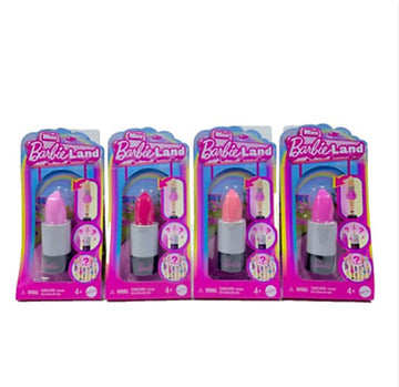 Barbie Mini BarbieLand Fashionistas Dolls, 1.5-inch Dolls in Lipstick Tube, Surprise Reveal (Styles May Vary) - Pack of 4