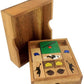 Baseball Field - Wooden IQ Sliding Block Klotski Brain Teaser Puzzle - Travel Game Gift