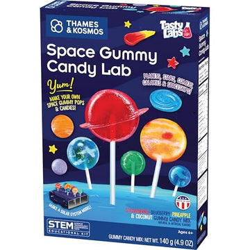 Thames & Kosmos Space Gummy Candy Lab | Tasty Labs STEM Experiment Kit, Make Space-Themed Gummy Pops & Candies, Explore Chemistry in Cooking, Safe