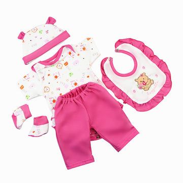 Reborn Baby Dolls Outfit Clothes Accessories for Newborn Baby Girl Dolls Matching Clothing 16-18 Inches