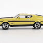 MINI GT Mach 1 Grabber Yellow with Black Hood and Stripes Limited Edition 1/64 Diecast Model Car MGT01139