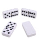 Silverman & Co. Double 6 Large White Domino Set - Black Case