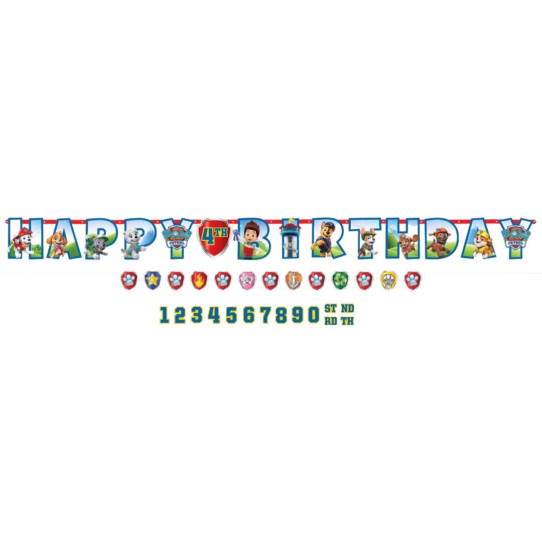 Personalized Banner Kit - 10.6' x 10" | Assorted Design | 1 Set of 2 Pcs., Paw Patrol