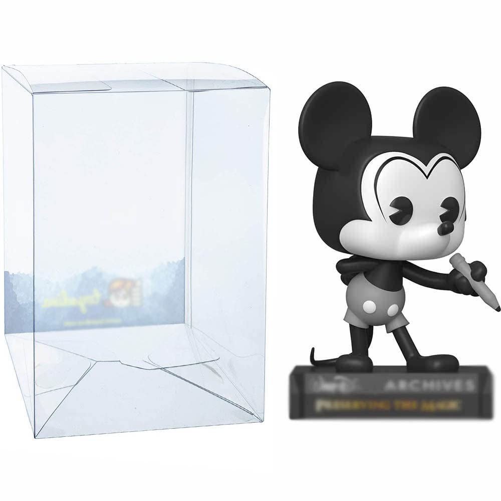 Funko Plane Crazy M i c k e y : P o p ! Vinyl Figurine Bundle with 1 Compatible 'ToysDiva' Graphic Protector (797-49889 - B)