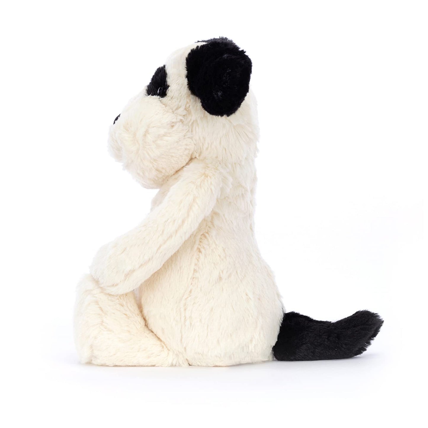 Jellycat Bashful Black and Cream Puppy Stuffed Animal, Medium, 12 inches
