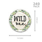 Andaz Press Woodland Safari Animals Wild One Chocolate Drop Label Stickers for Kisses, First Birthday Party Favor Label Stickers, Kids 1st Birthday
