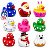 4E's Novelty Rubber Ducks for All Holidays, Bulk Pack of 42 - Includes 6 of Each Holiday, Patriotic July 4 Ducks, Halloween Ducks, Bath Toys for Kids