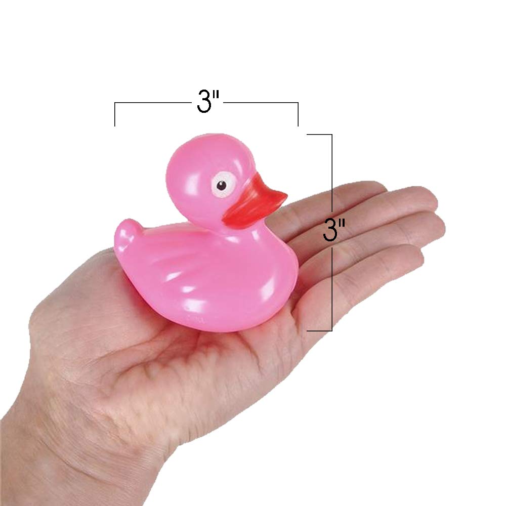 ArtCreativity Floating Plastic Duck Toys - Pack of 12 - Durable Duckie Bath Tub Water Toys for Kids, Carnival Theme Party Supplies, Birthday Party