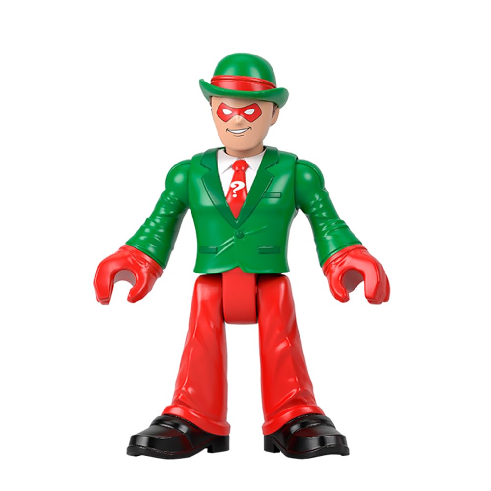 Fisher-Price Replacement Part Imaginext Playset Inspired by DC Superfriends Holiday Theme - HML59 ~ Replacement Poseable The Riddler Figure ~ Dressed
