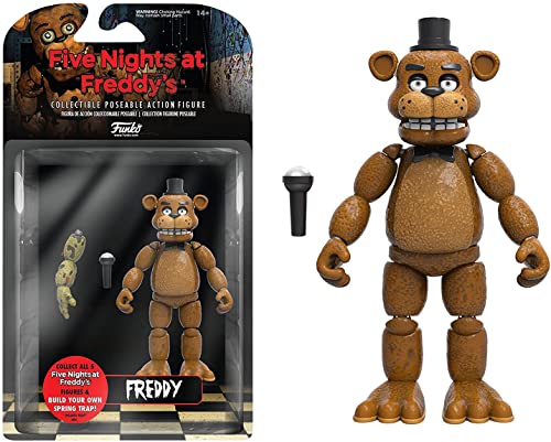 Funko 5" Articulated Action Figure: Five Nights at Freddy's (FNAF) - Freddy Fazbear - Collectible - Gift Idea - Official Merchandise - for Boys