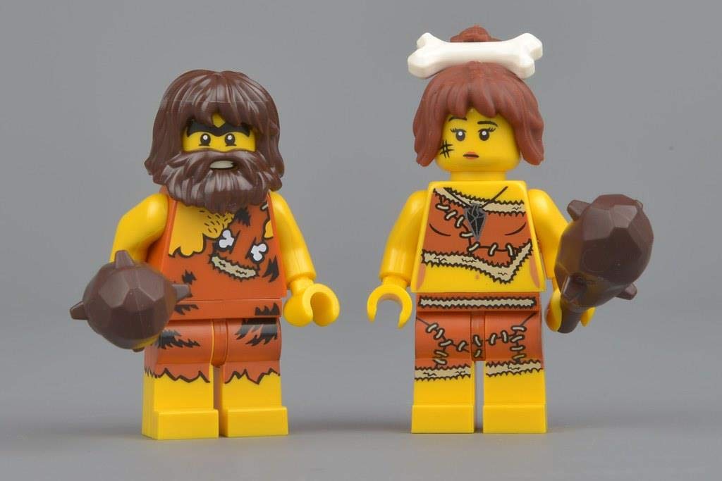 LEGO Caveman & Cavewoman Minifigure Set