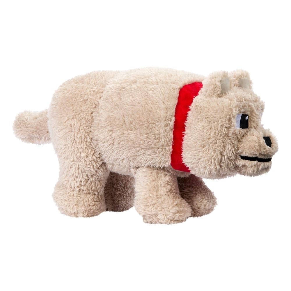Minecraft Basic Plush Dennis The Wolf, 8-inch Collectible Soft Doll Inspired by The Movie Inspired by The Video Game