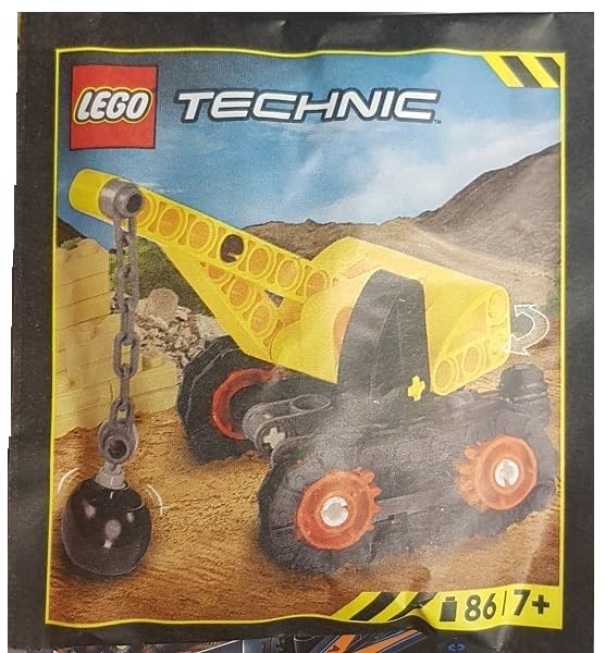LEGO Technic Mini Set: Crane with Wrecking Ball (86 pcs) Ages 7+