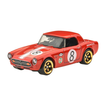 Hot Wheels Silver Series Rally Racers Honda S800 Racing [Red] 2/5, 1:64 Scale Diecast Toy Vehcile
