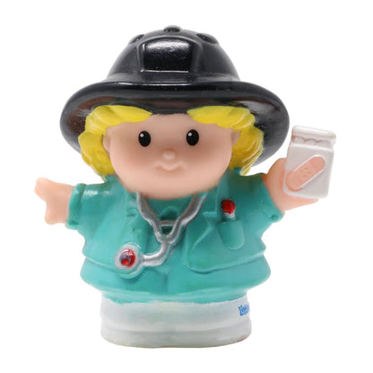Little People Replacement Part for Fisher-Price Fun Sounds Rescue Fire Station Playset - C4444 and 77712 - Includes 1 EMT Paramedic Firefighter Figure