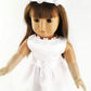 TianBo 1 Set Quality Handmade 18 Inch Doll White Bride Wedding Dress with Headband for 18 Inch Dolls Party Gown Dress Clothes Outfits and Hair