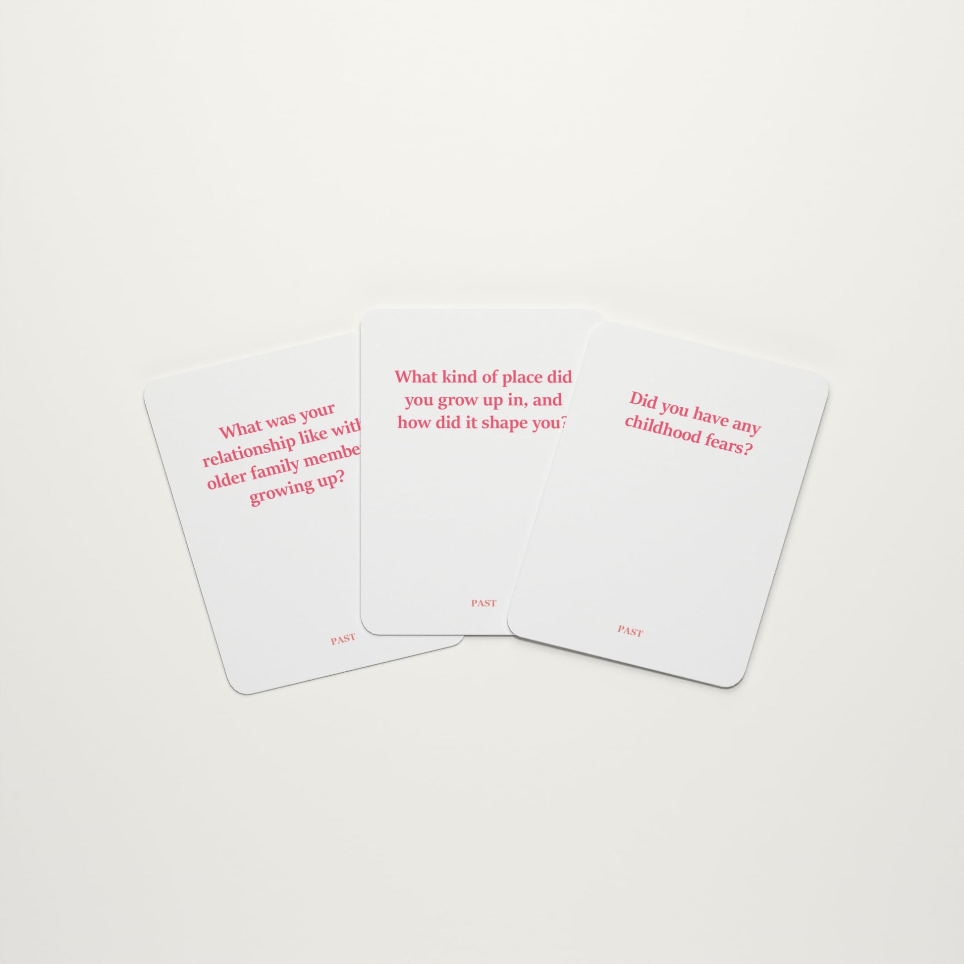 Plearn Pieces Past Present Future - Couples Deck for a Fulfilling Relationship | 3 Decks - 165 Cards | Past, Present and Future Decks | 2 Players |