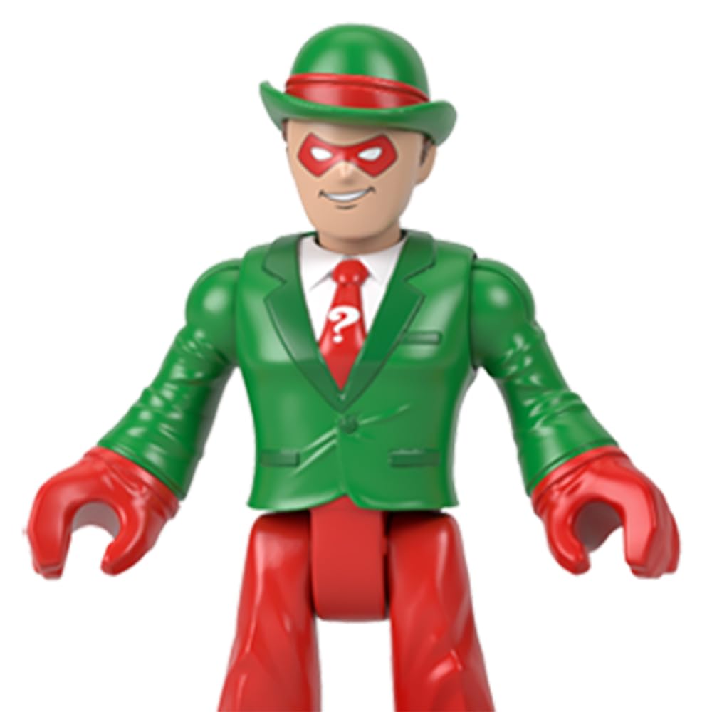 Fisher-Price Replacement Part Imaginext Playset Inspired by DC Superfriends Holiday Theme - HML59 ~ Replacement Poseable The Riddler Figure ~ Dressed