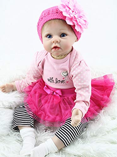 Reborn Baby Dolls Clothes Baby Girl Clothing Tutu Skirt Outfit Sets for 20- 23 Inch Reborn Doll Accessories
