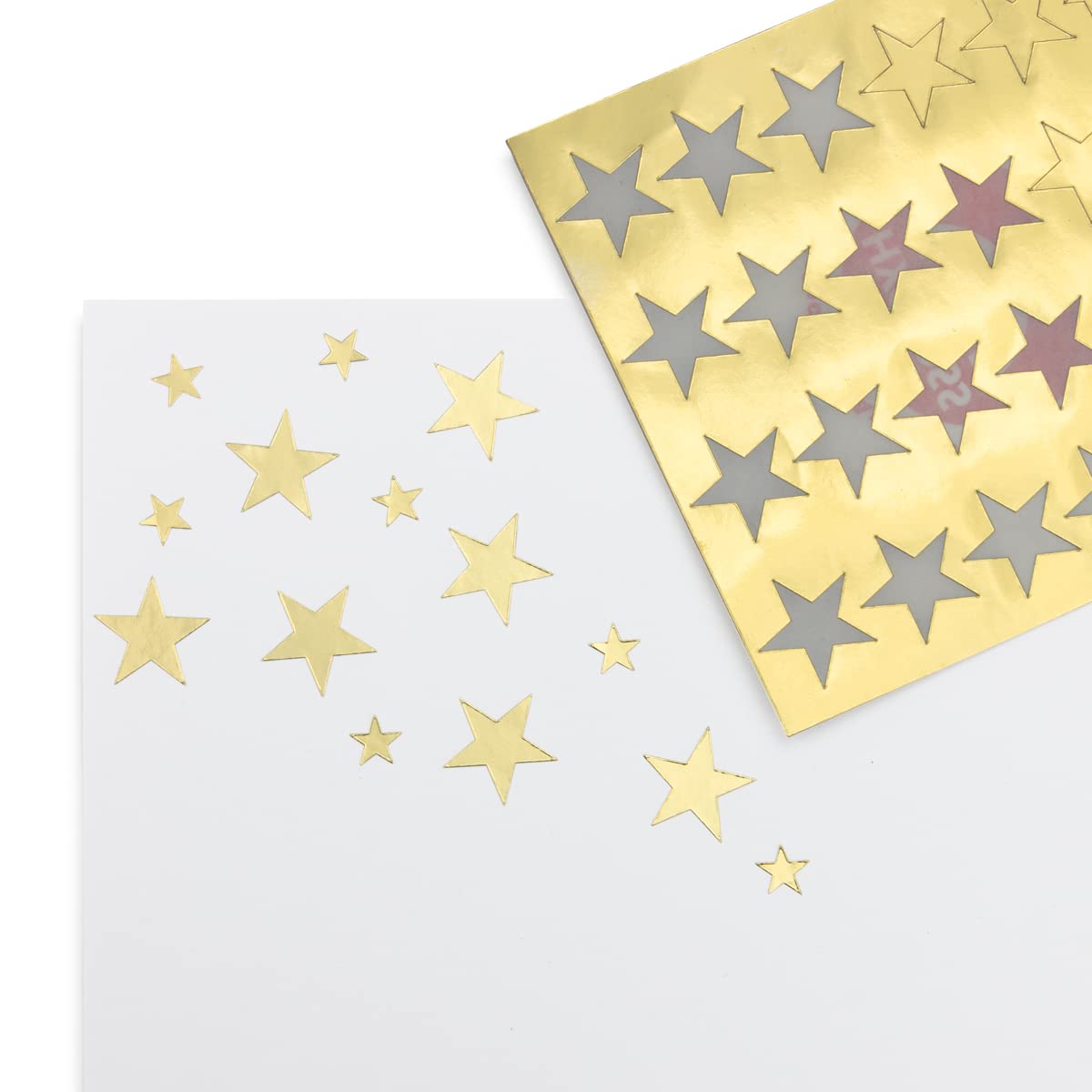 Hygloss Products, Inc 20 Sheets, 880 Gold Foil Star Stickers (18831)